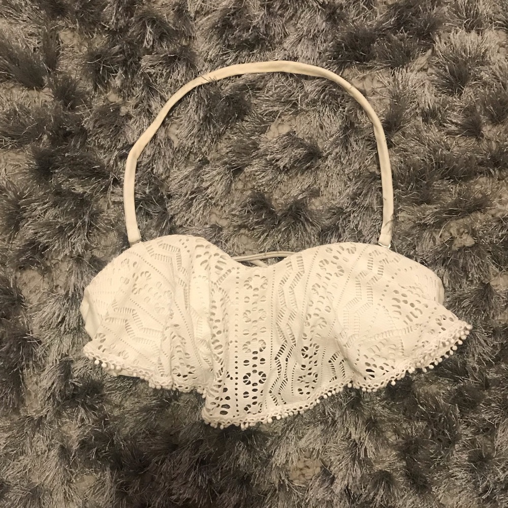 Off white/Ivory Flowy  Bikini Top from Target!